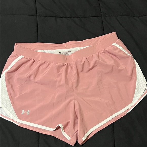 Under Armour Women's Light Pink Athletic Shorts - Picture 1 of 10
